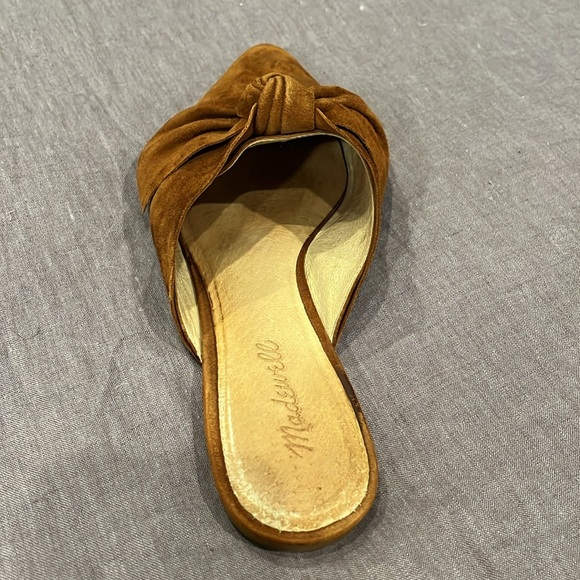 Madewell Remi Suede Bow Mule - rust - Picture 9 of 16